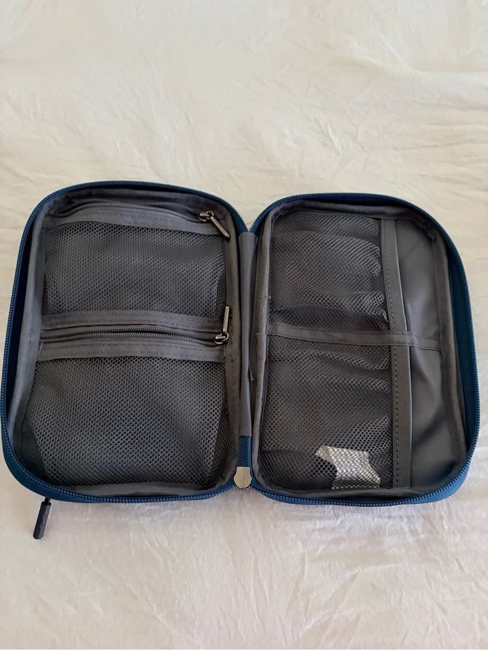 2 piece Travelon Dark Blue Toiletry Travel and Cord Organizer Set